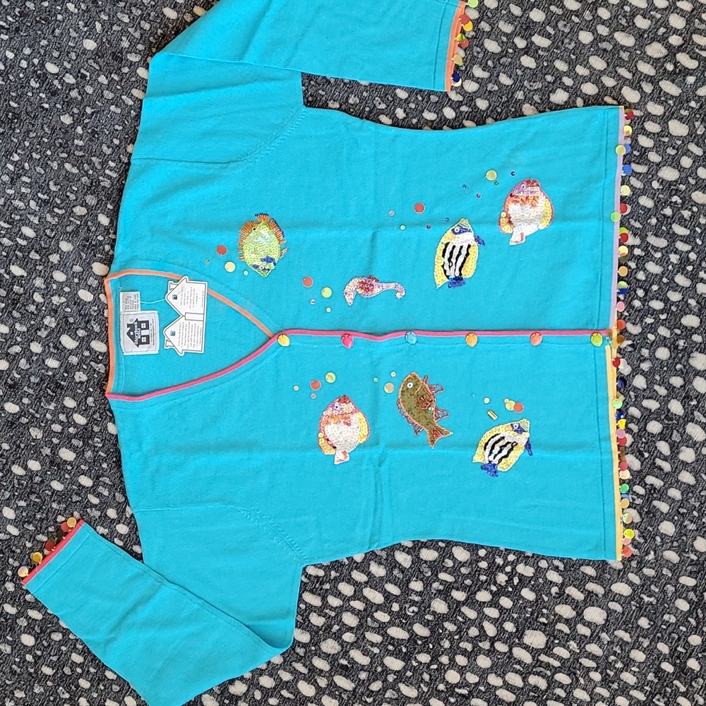 SALE!! Storybook Knits Sweater "Sparkling Fish" NWT!